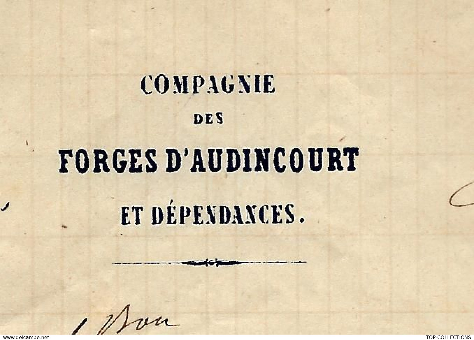 1867 Timbre Empire Gr. Ch.  FORGES D AUDINCOURT ET DEPENDANCES  DOUBS  Pour Herendschmidt Strasbourg Bas Rhin - 1849-1876: Klassieke Periode