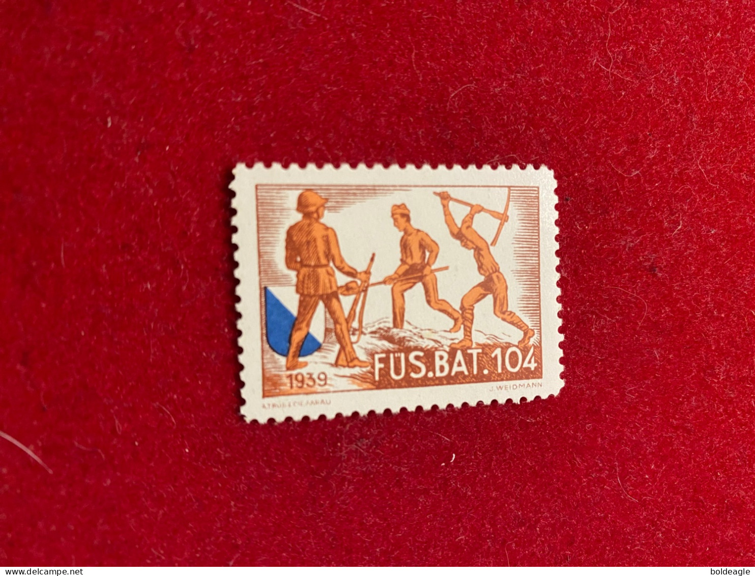 SUISSE -VIGNETTE 1939 -FUS BAT 104 - Vignetten