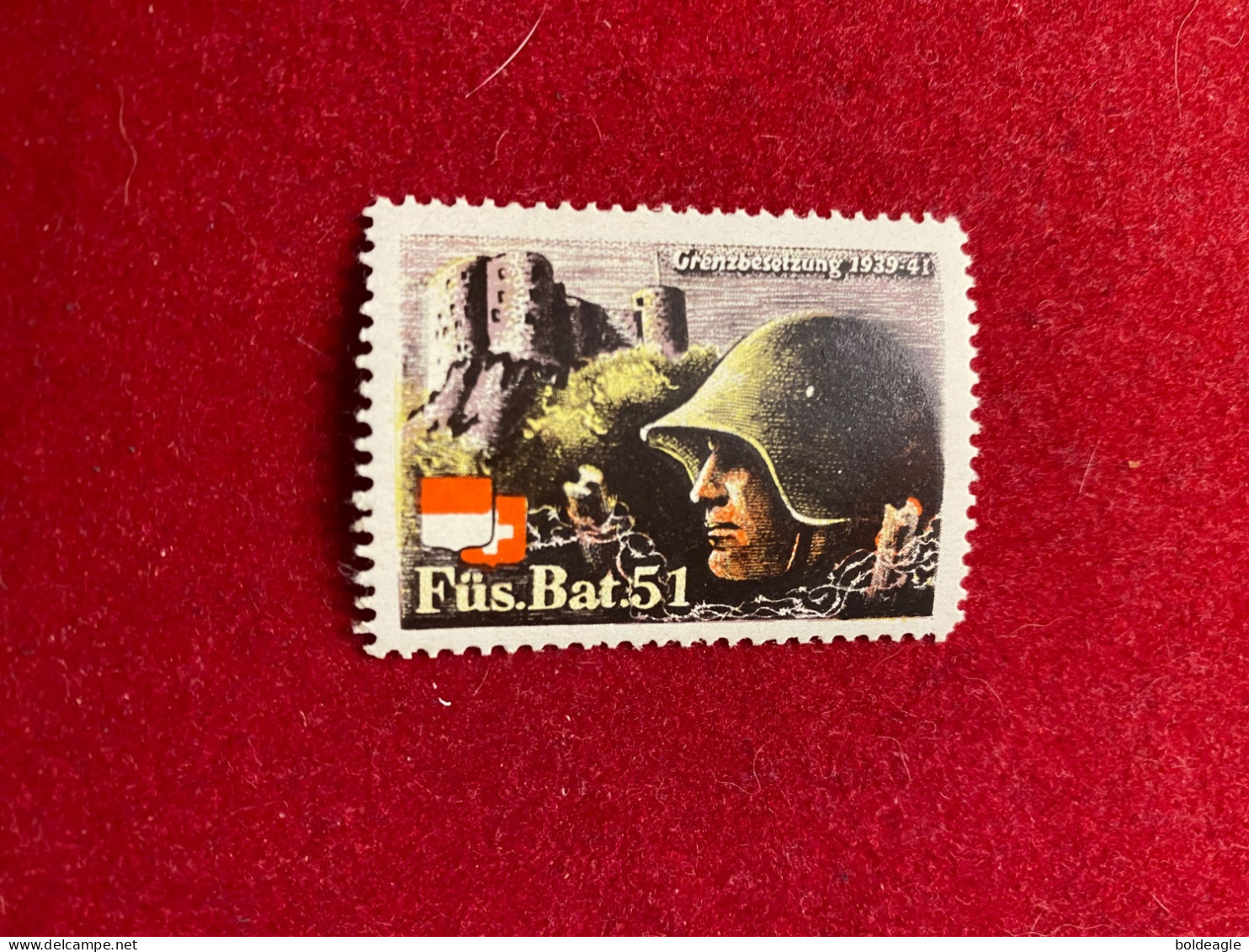 SUISSE -VIGNETTE 1939/1941 -FUS BAT 51 - Etichette