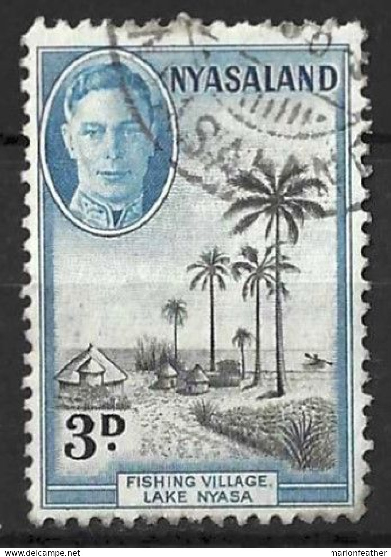 NYASALAND...KING GEORGE VI..(1936-52..)..." 1945.."...3d.....SG148...... CDS......VFU... - Nyassaland (1907-1953)