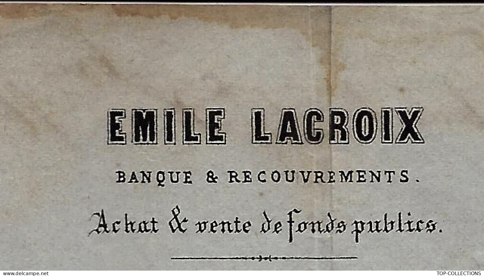 1863 Toulouse 2 Timbres Empire Oblitérés Gr. Ch. 3982 Emile Lacroix Bordereau Pour Castel à Carcassonne Aude - 1849-1876: Période Classique