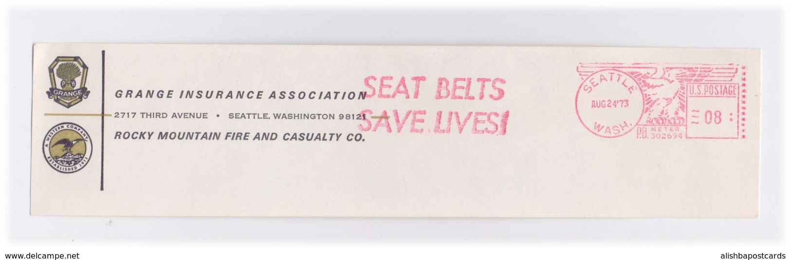 EMA Meter Frank Front Cover Cut Red Meter Mark Seat Belts Save Lives Safely Slogan - Accidentes Y Seguridad Vial