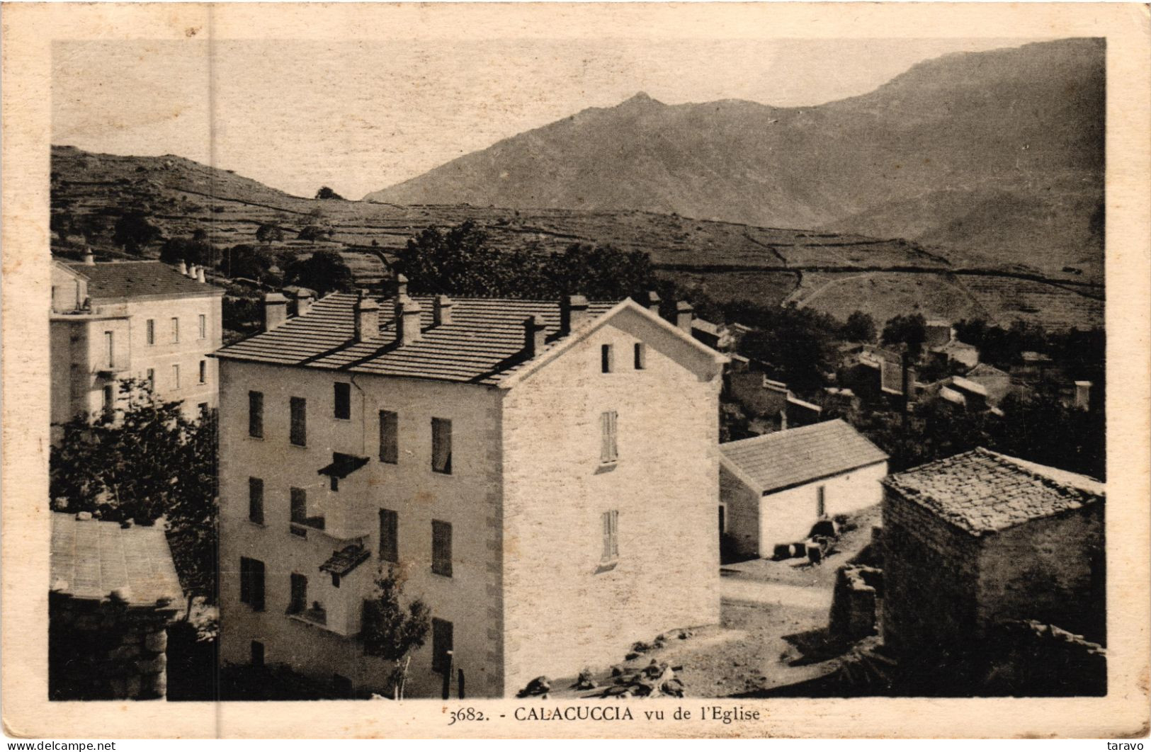 CORSE -  NIOLO - CALACUCCIA Vu De L'Eglise - Autres & Non Classés