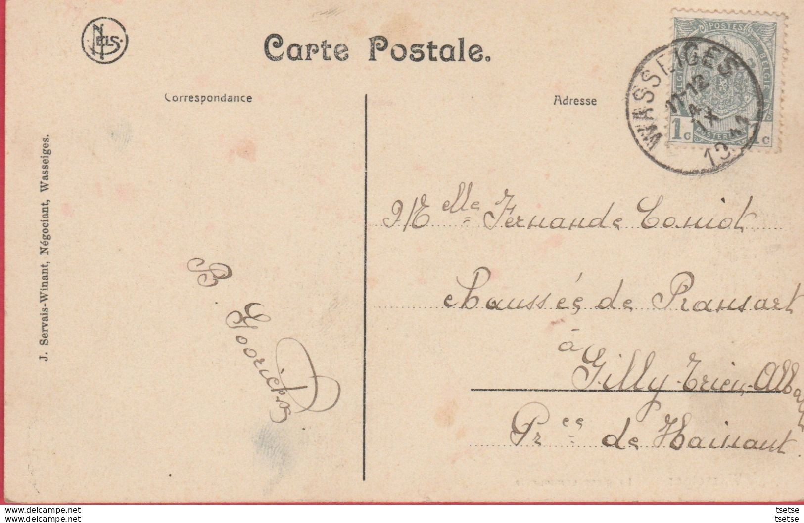 Wasseiges - La Place Communale - 1911 ( Voir Verso ) - Wasseiges