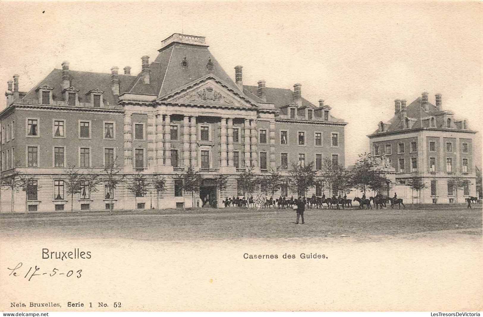 BELGIQUE - Bruxelles - Casernes Des Guides - Animé - Carte Postale Ancienne - Autres & Non Classés