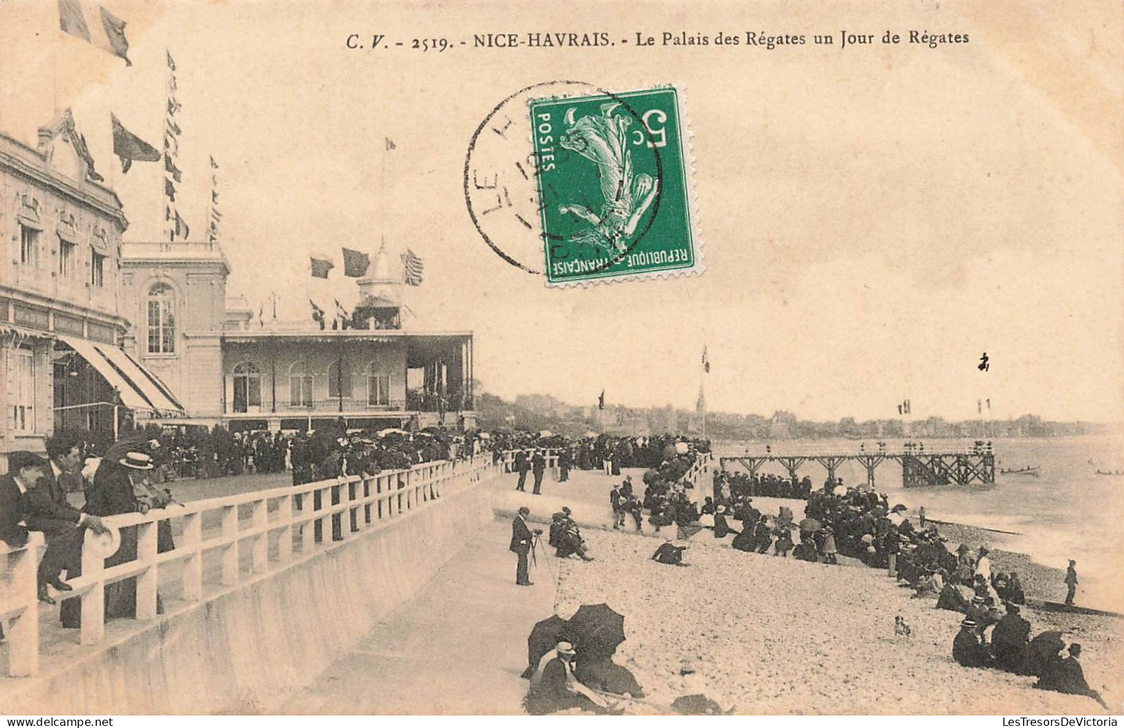 FRANCE - Nice-Havrais - Le Palais Des Régates Un Jour De Régates - Animé - Carte Postale Ancienne - Sainte Adresse