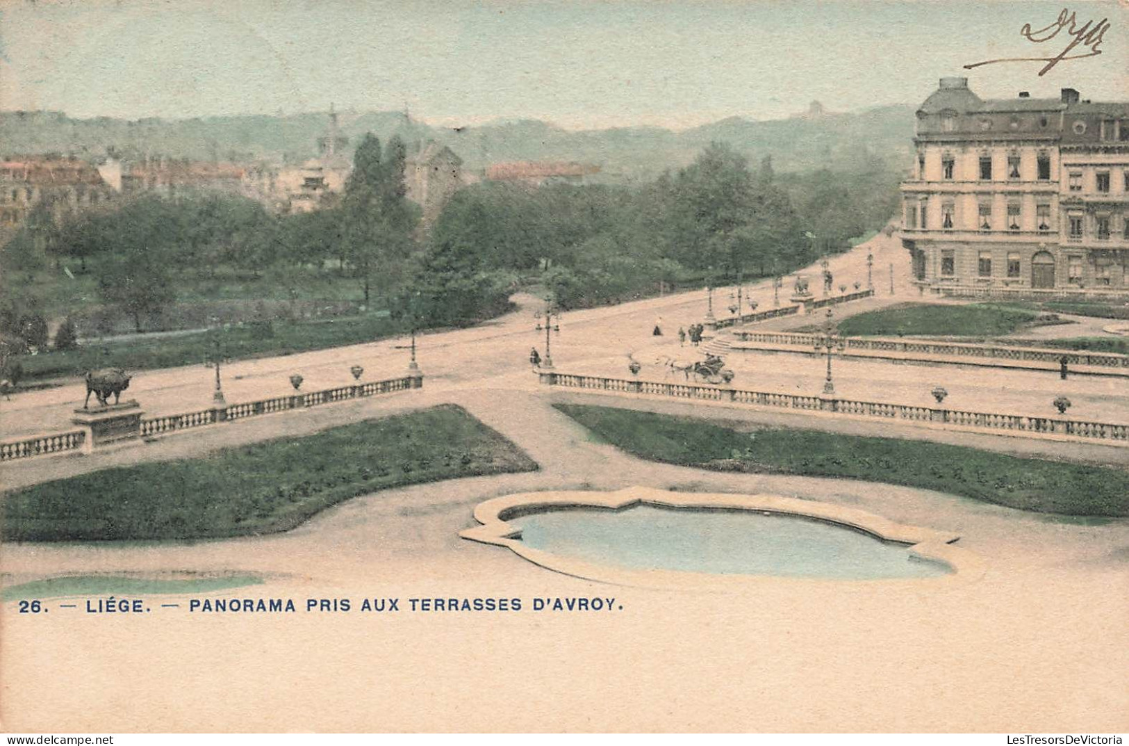 BELGIQUE - Liège - Panorama Pris Aux Terrasses D'Avroy - Colorisé - Carte Postale Ancienne - Liege