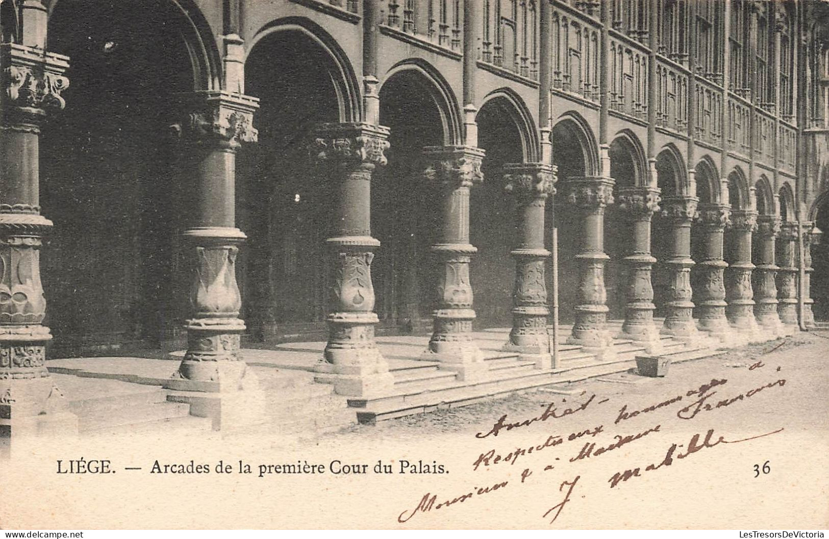 BELGIQUE - Liège - Arcades De La Première Cour Du Palais - Carte Postale Ancienne - Liege