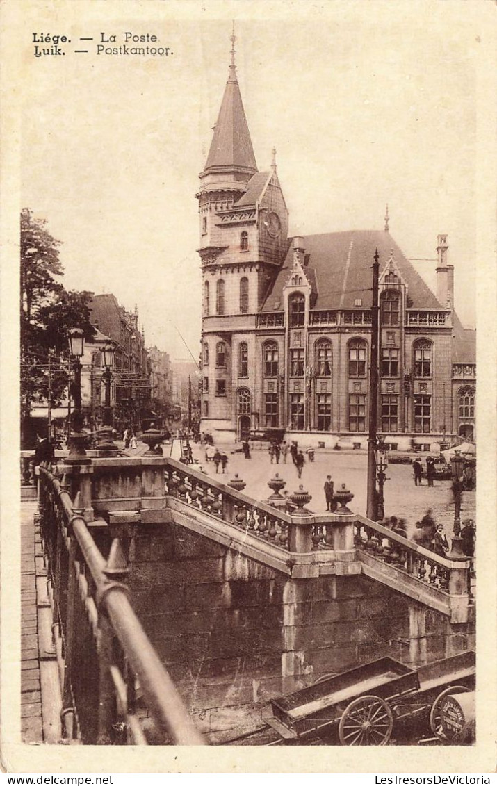 BELGIQUE - Liège - La Poste - Animé - Carte Postale Ancienne - Liege