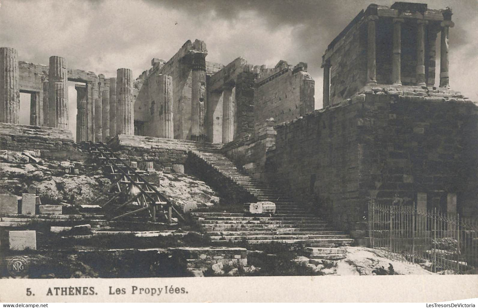 GRÈCE - Athènes - Les Propylées - Carte Postale Ancienne - Grèce