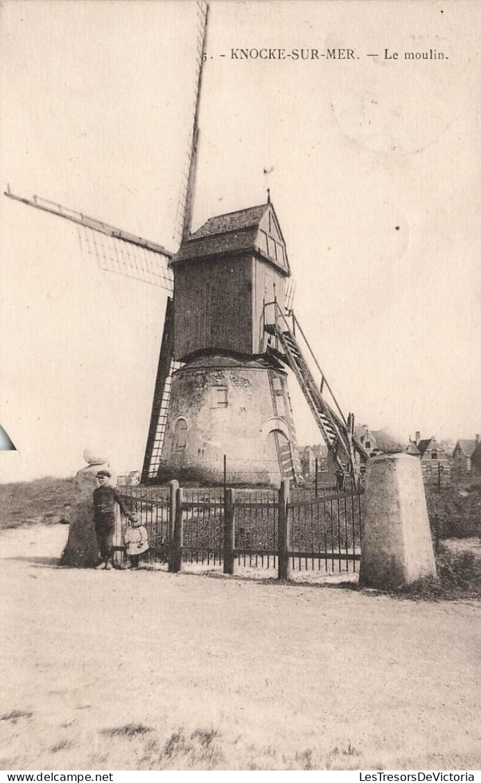 BELGIQUE - Knoke-sur-Mer - Le Moulin - Carte Postale Ancienne - Knokke