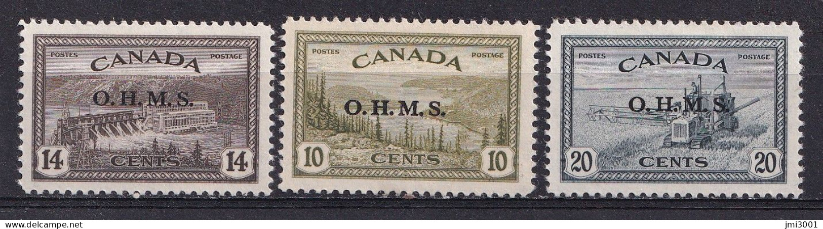 Canada   1950/51   YT4-5-6   Service    * - Overprinted