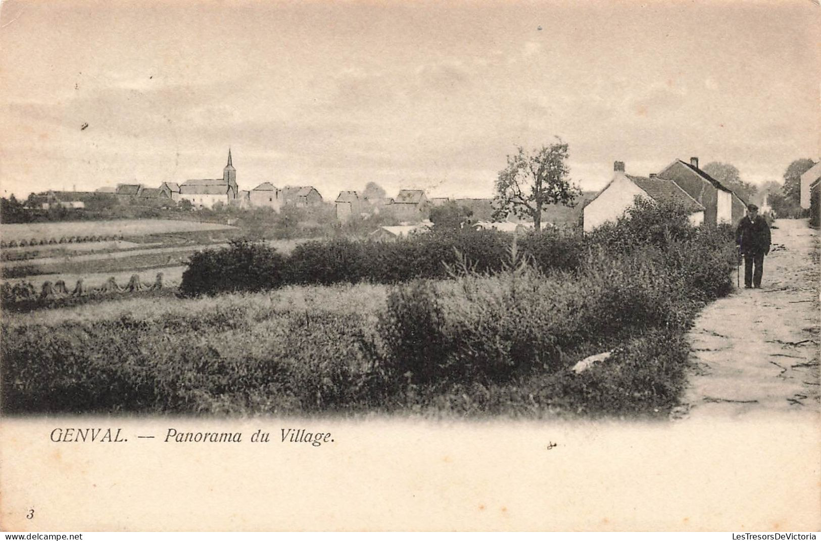 BELGIQUE - Rixensart - Genval - Panorama Du Village - Carte Postale Ancienne - Rixensart