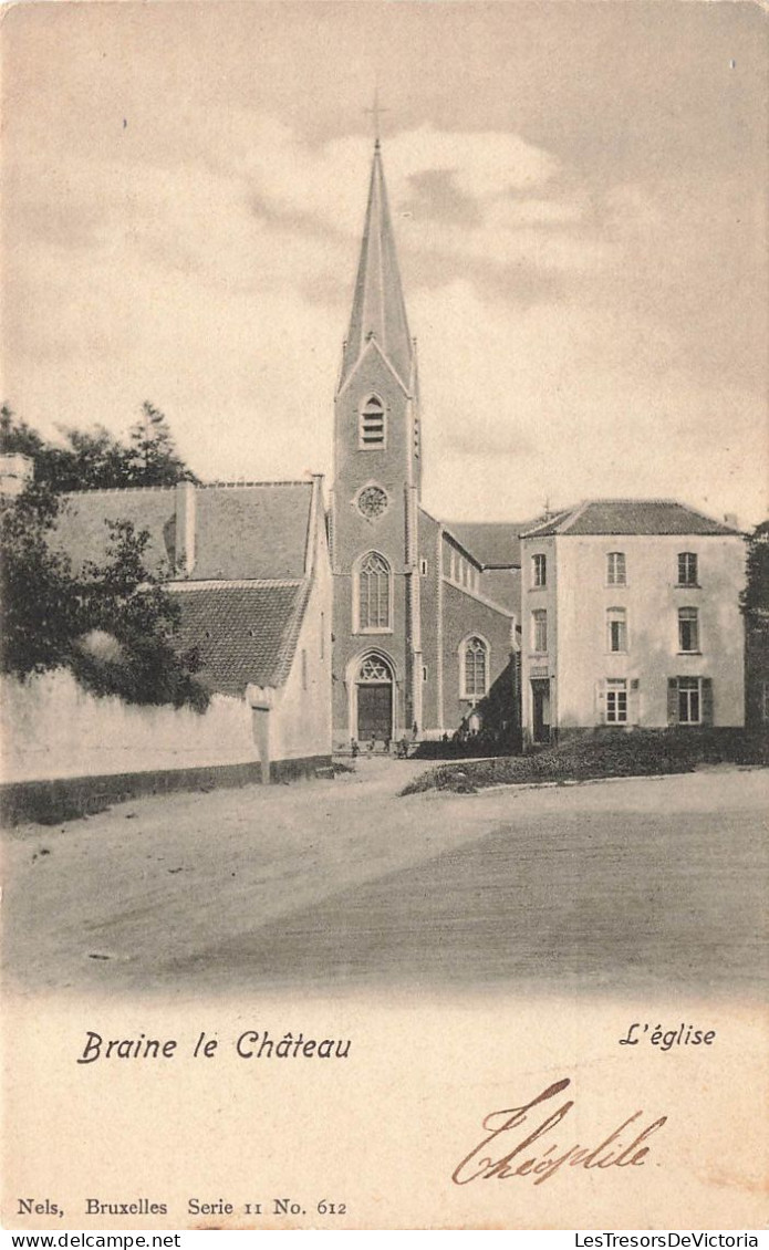 BELGIQUE - Braine Le Château - Vue Sur L'église - Carte Postale Ancienne - Braine-le-Chateau