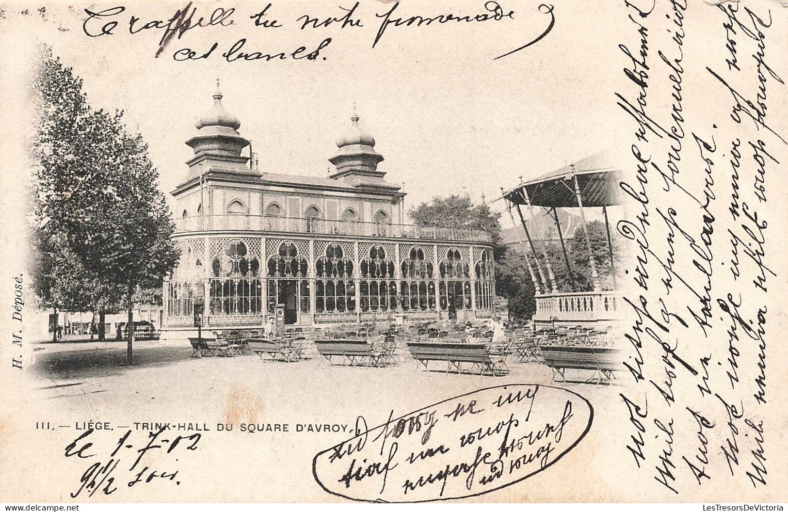 BELGIQUE - Liège - Trink-hall Du Square D'Avroy - Carte Postale Ancienne - Liege