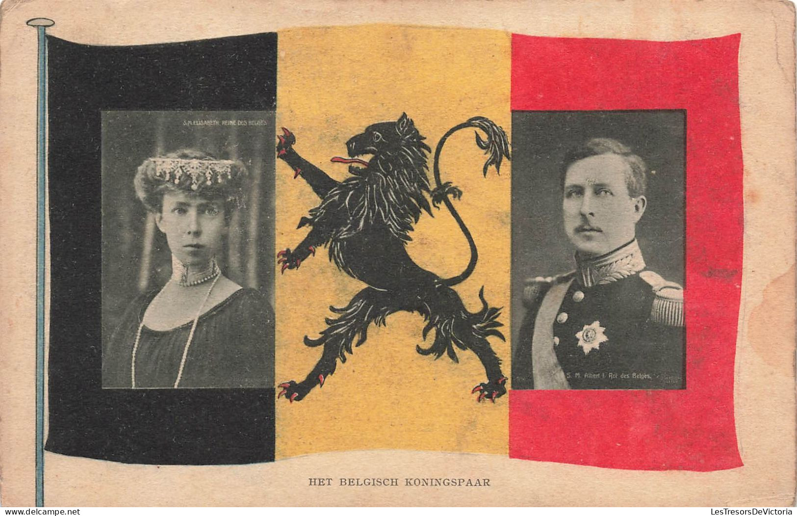 BELGIQUE - Le Couple Royale Belge - Colorisé - Carte Postale Ancienne - Andere & Zonder Classificatie