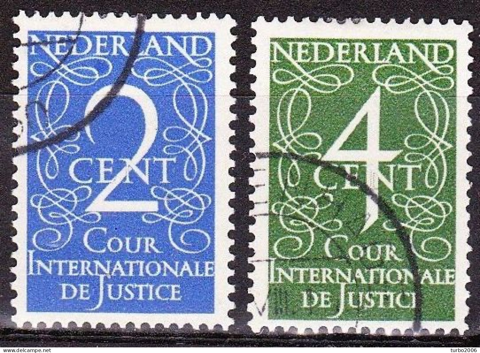 1950 C.I.D.J. Dienstzegels Cijfers NVPH D 25 / 26 - Officials