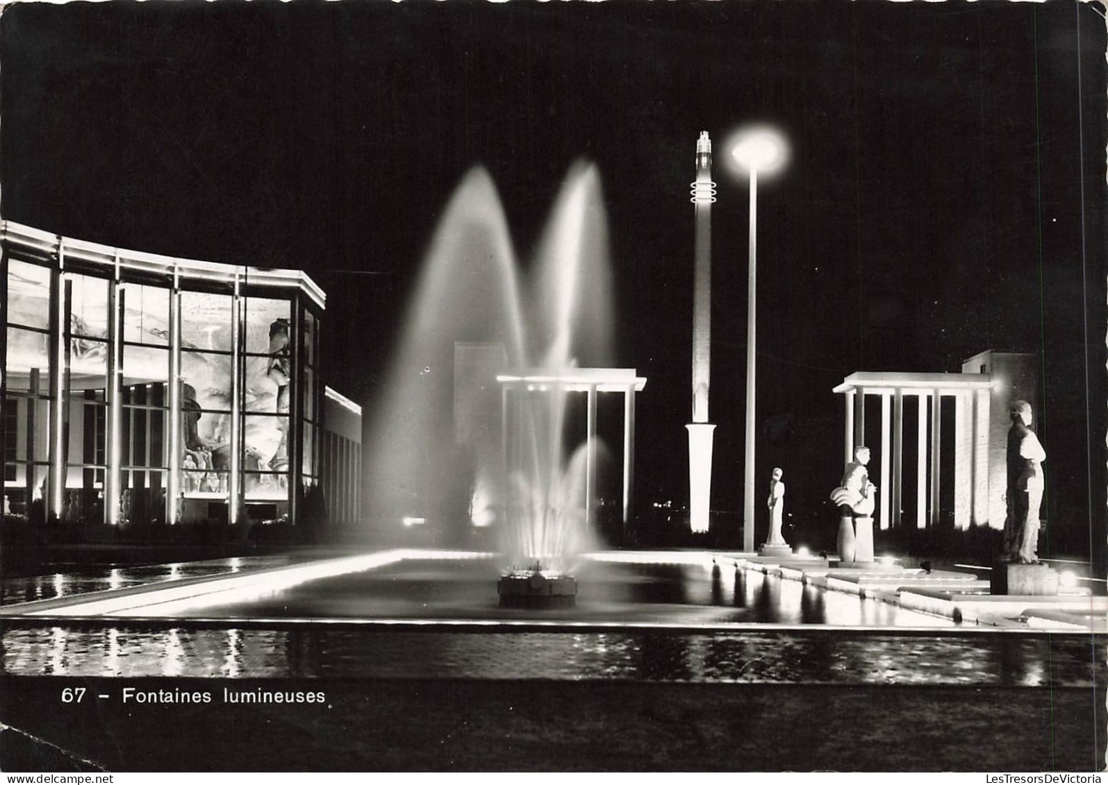 BELGIQUE - Liège - Fontaines Lumineuses - Exposition Internationale De 1939 - Carte Postale - Lüttich