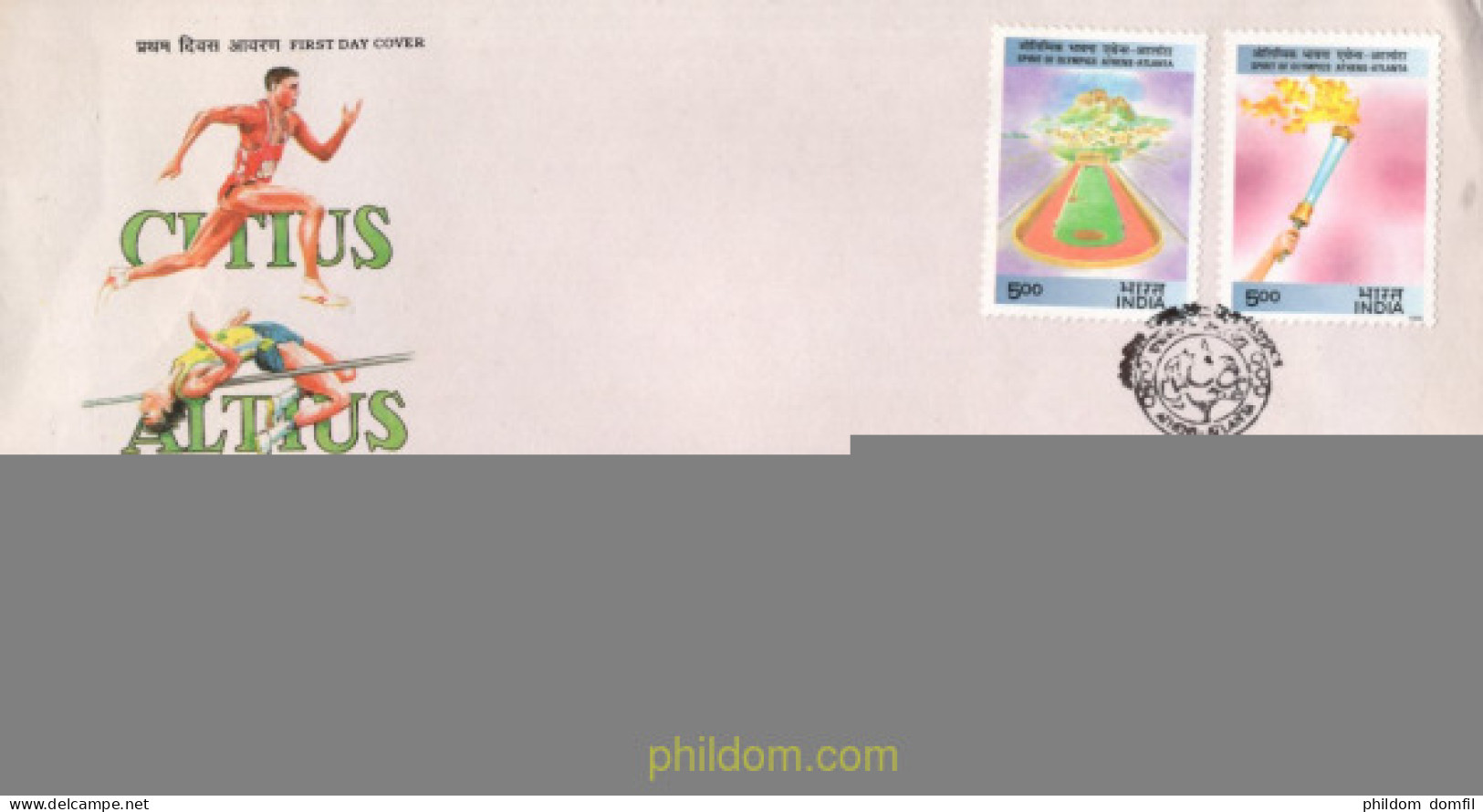 715930 MNH INDIA 1996 26 JUEGOS OLIMPICOS VERANO ATLANTA 1996 - CENTENARIO DE LOS JUEGOS OLIMPICOS - Ungebraucht