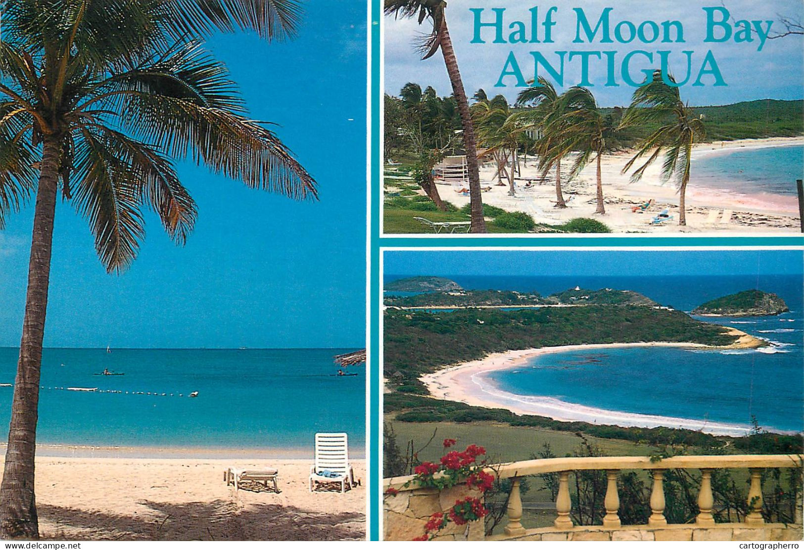 Postcard Antigua West Indies Half Moon Bay - Antigua Y Barbuda