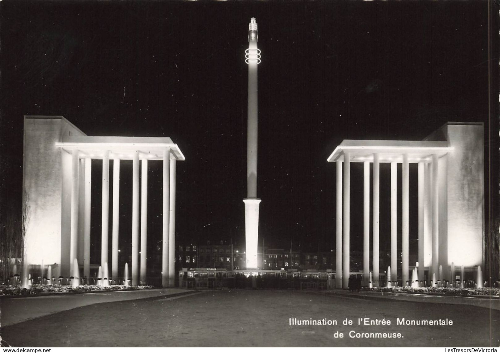 BELGIQUE - Liège - Illumination De L'Entrée Monumentale De Coronmeuse - Exposition Internationale 1939 - Carte Postale - Liege