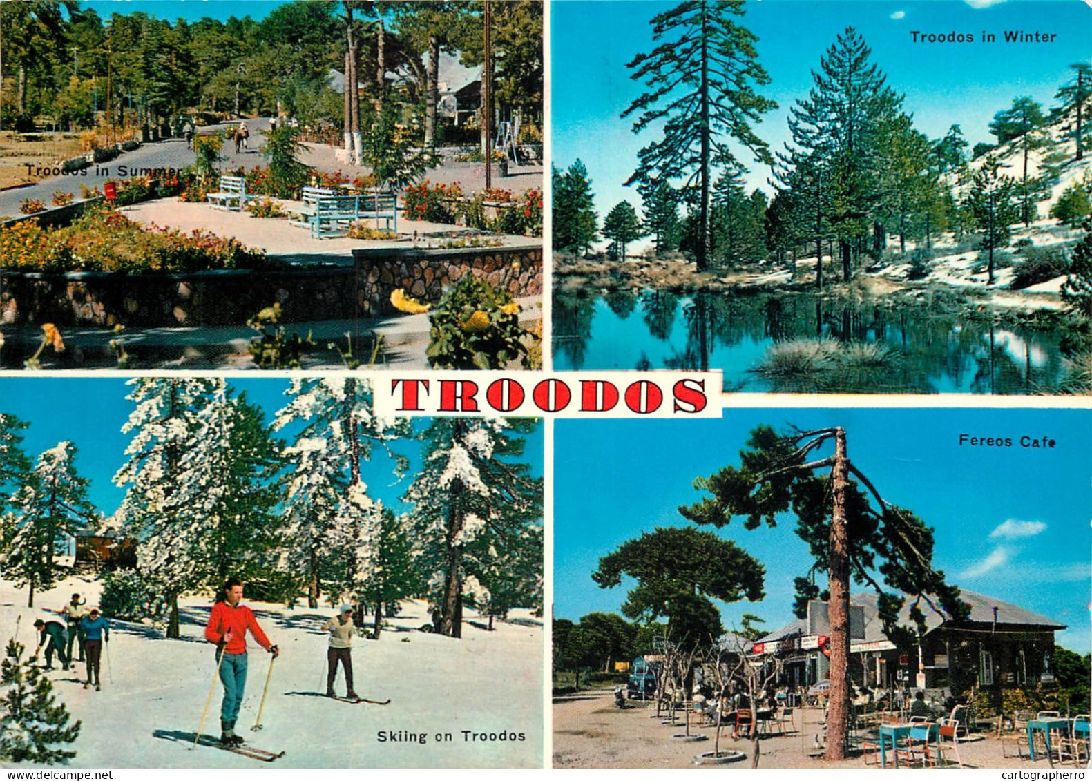 Postcard Cyprus Troodos Ski Resort - Chypre