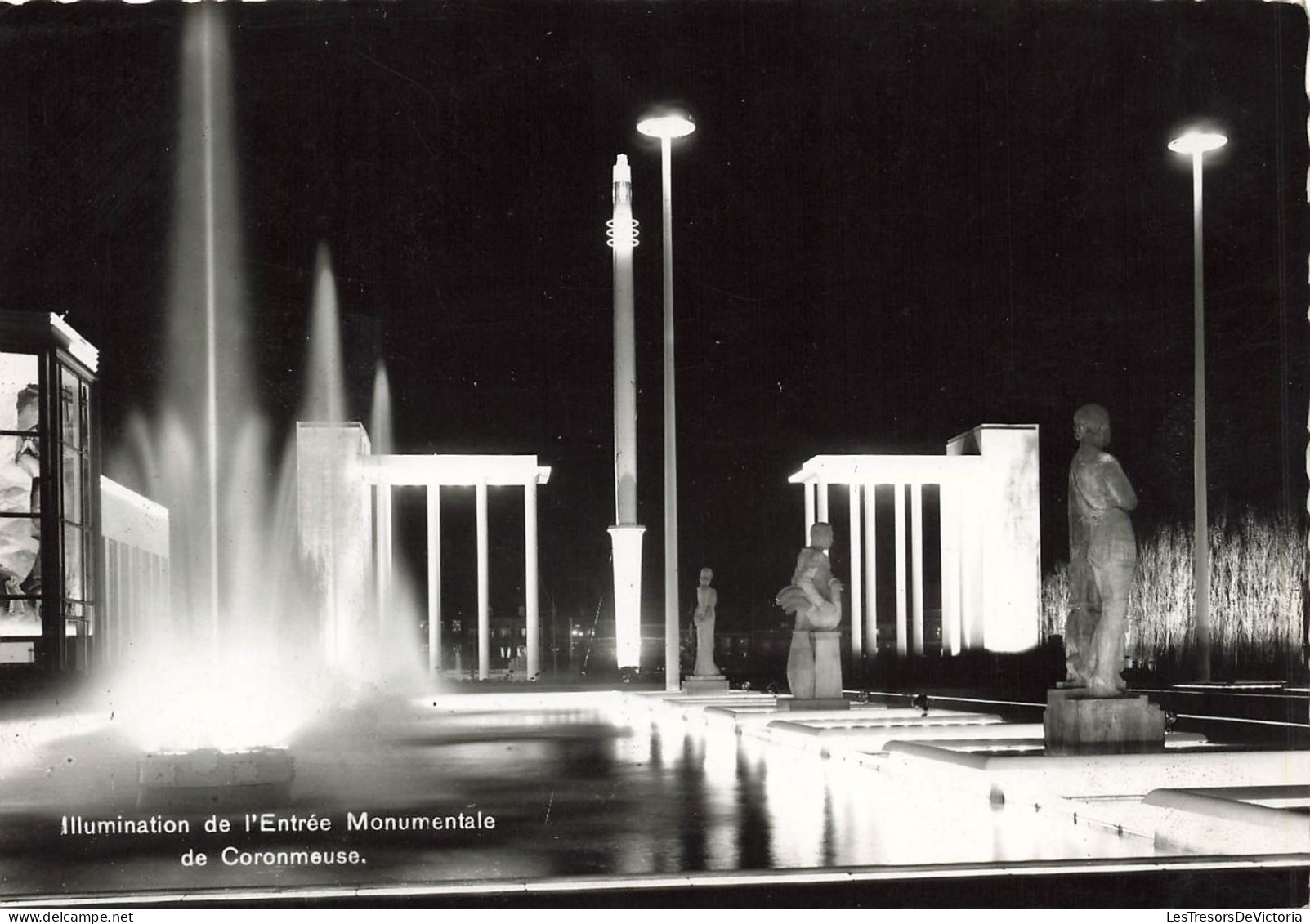 BELGIQUE - Liège - Illumination De L'Entrée Monumentale De Coronmeuse - Exposition Internationale 1939 - Carte Postale - Liege