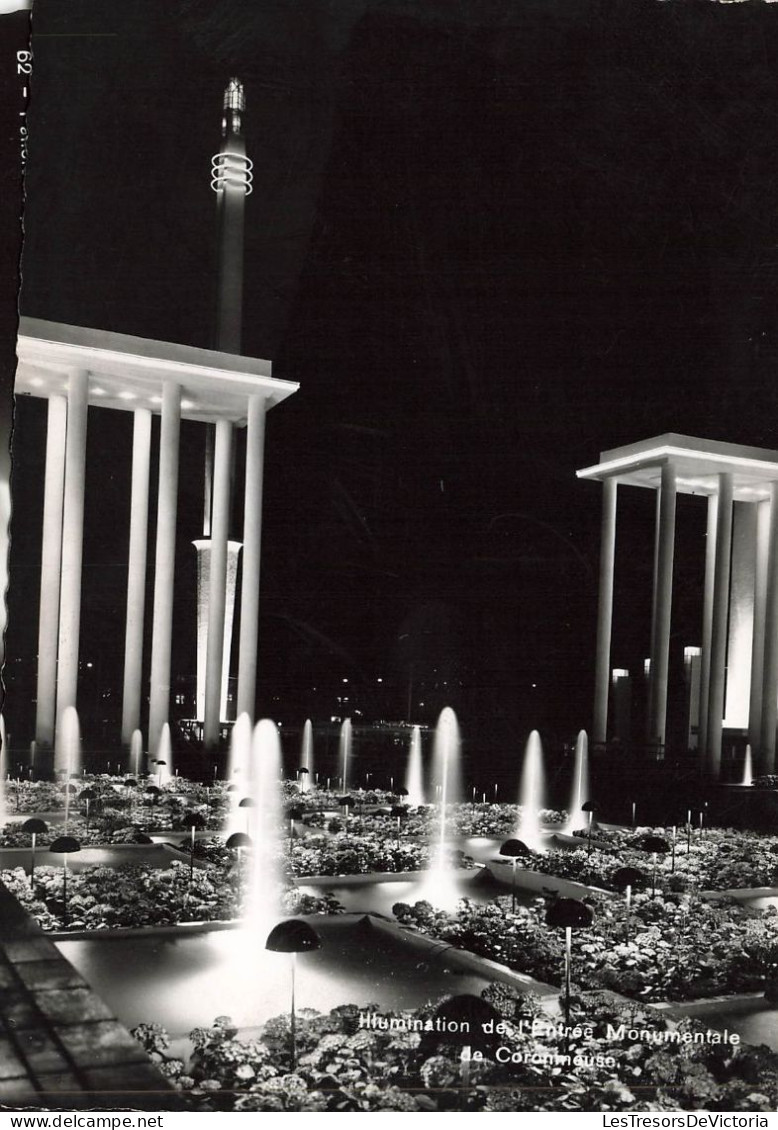 BELGIQUE - Liège - Illumination De L'Entrée Monupmentale De Coronmeuse - Exposition Internationale 1939 - Carte Postale - Liege