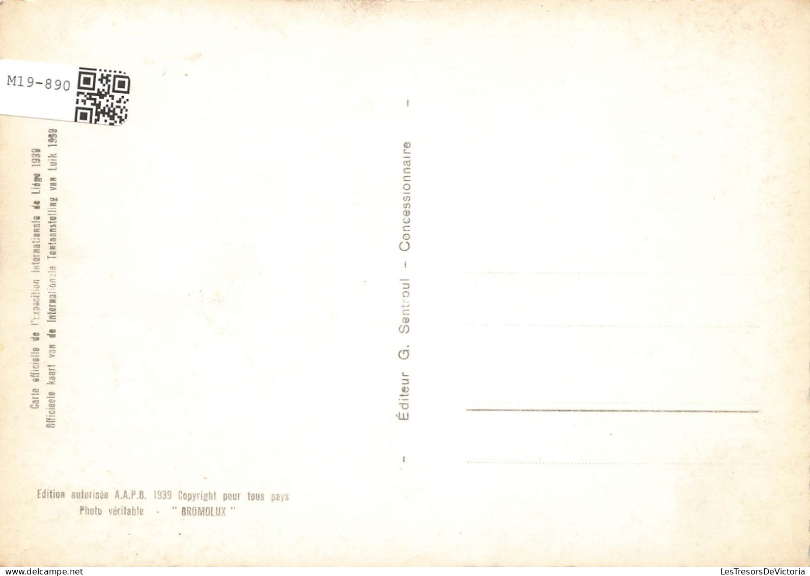 BELGIQUE - Liège - Mémorial Du Roi Albert -  Bateau - Exposition Internationale 1939 - Carte Postale - Liege
