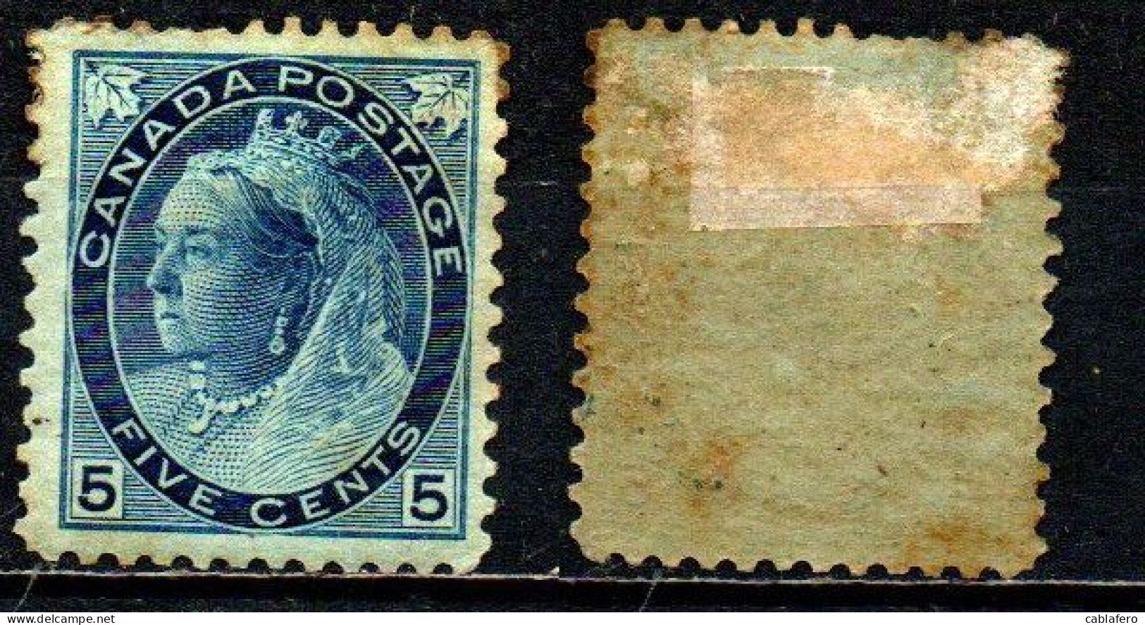 CANADA - 1899 - Queen Victoria - Con Cifra Del Valore - MH - Unused Stamps