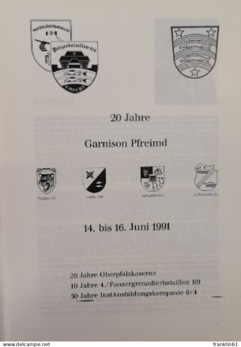 20 Jahre Garnison Pfreimd. 14. - 16. Juni 1991. - Policía & Militar