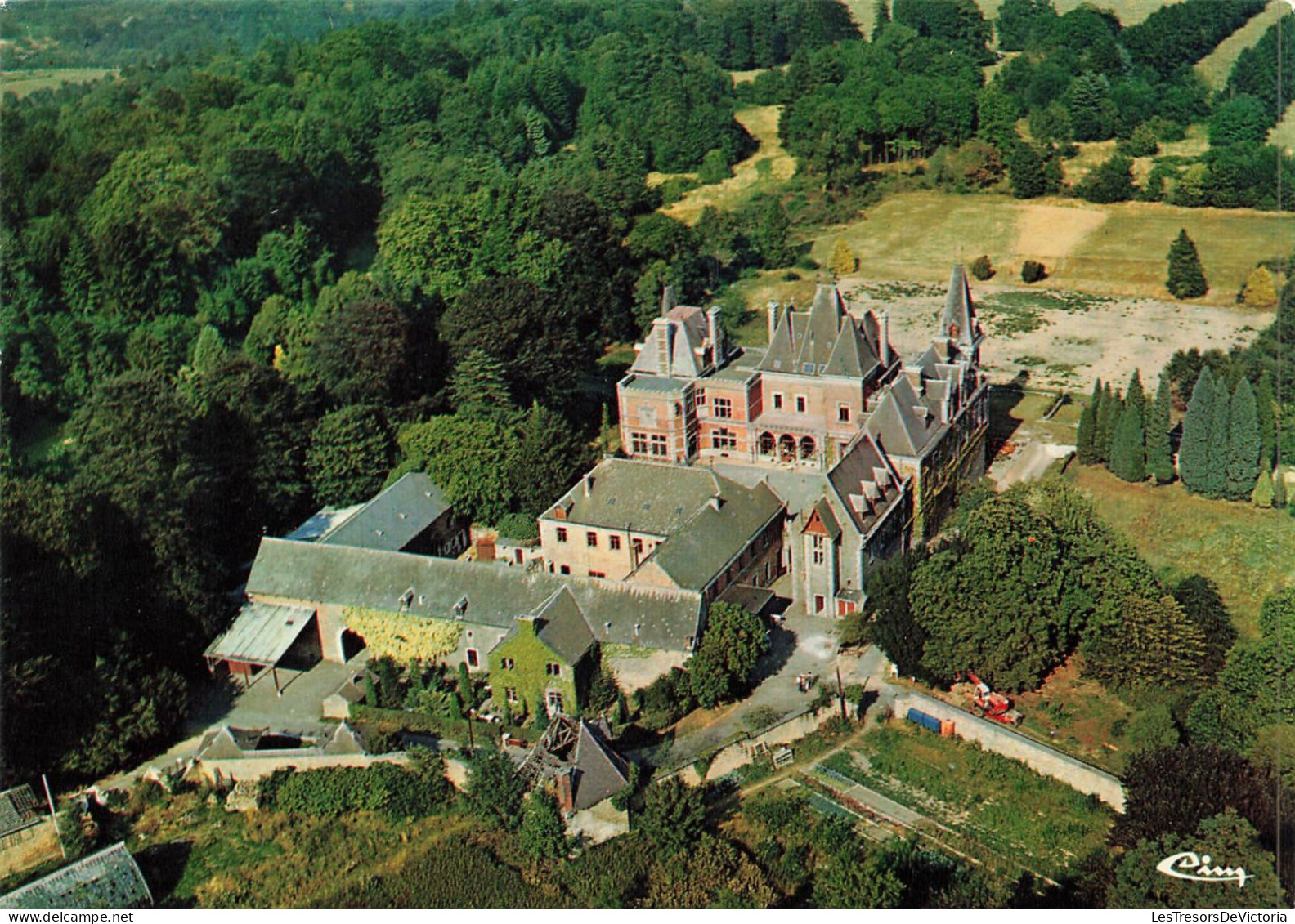 BELGIQUE - Esneux Sur Ourthe - Vue Aérienne - Le Château Du Rond Chêne - Carte Postale - Esneux