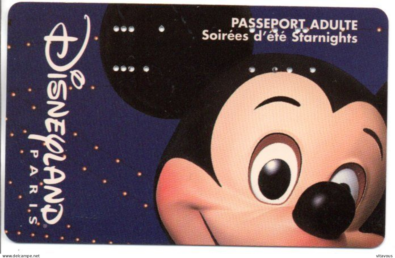 Passeport Disney Disneyland  PARIS France Card  (salon 472) - Toegangsticket Disney