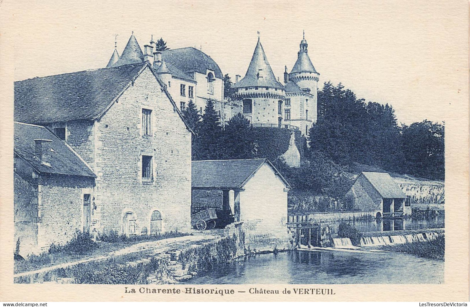 FRANCE - La Charente Historique - Le Château De Verteuil - Rivière - Village - Carte Postale Ancienne - Sonstige & Ohne Zuordnung