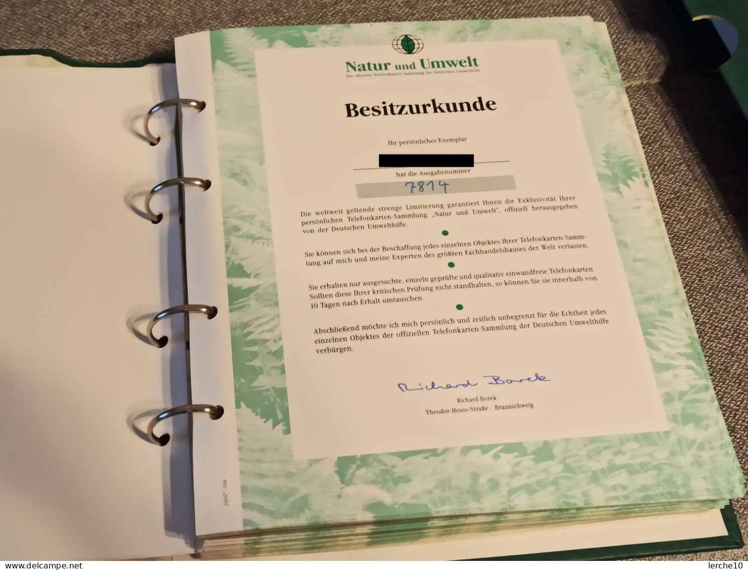 Germany - Deutsche Umwelthilfe - Die Offizielle Sammlung Natur Und Umwelt - Streng Limitierte Auflage - [6] Sammlungen