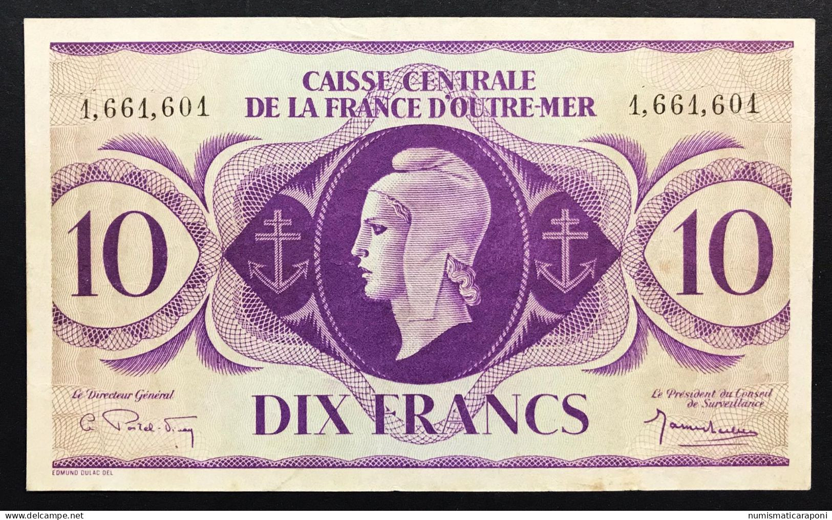 10 Francs FRENCH EQUATORIAL AFRICA 1944 Pick#16b Vf/xf  LOTTO.628 - Unclassified