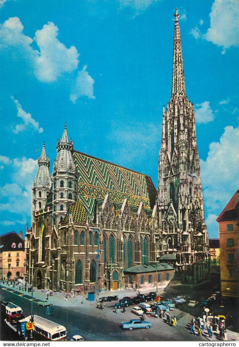 Postcard Austria Wien St. Stephen Cathedral - Stephansplatz