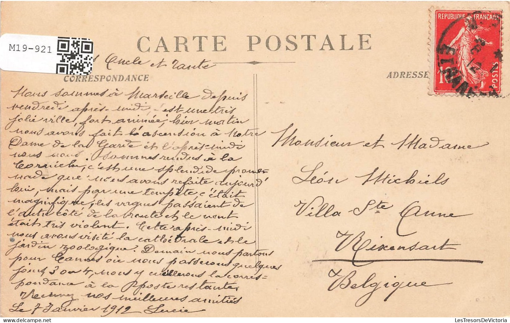 FRANCE - Marseille - Intérieur Du Vieux Port - Bateaux - Carte Postale Ancienne - Vieux Port, Saint Victor, Le Panier