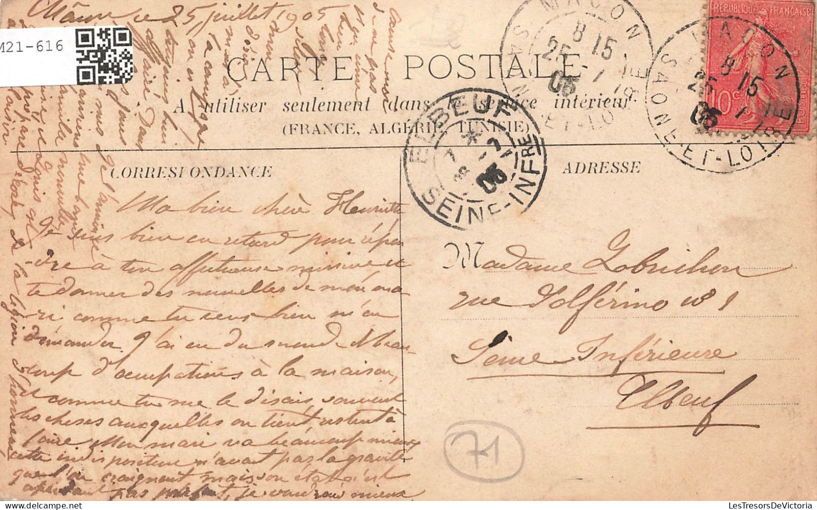 FRANCE - Macon - Devant Le Musée - Carte Postale Ancienne - Macon