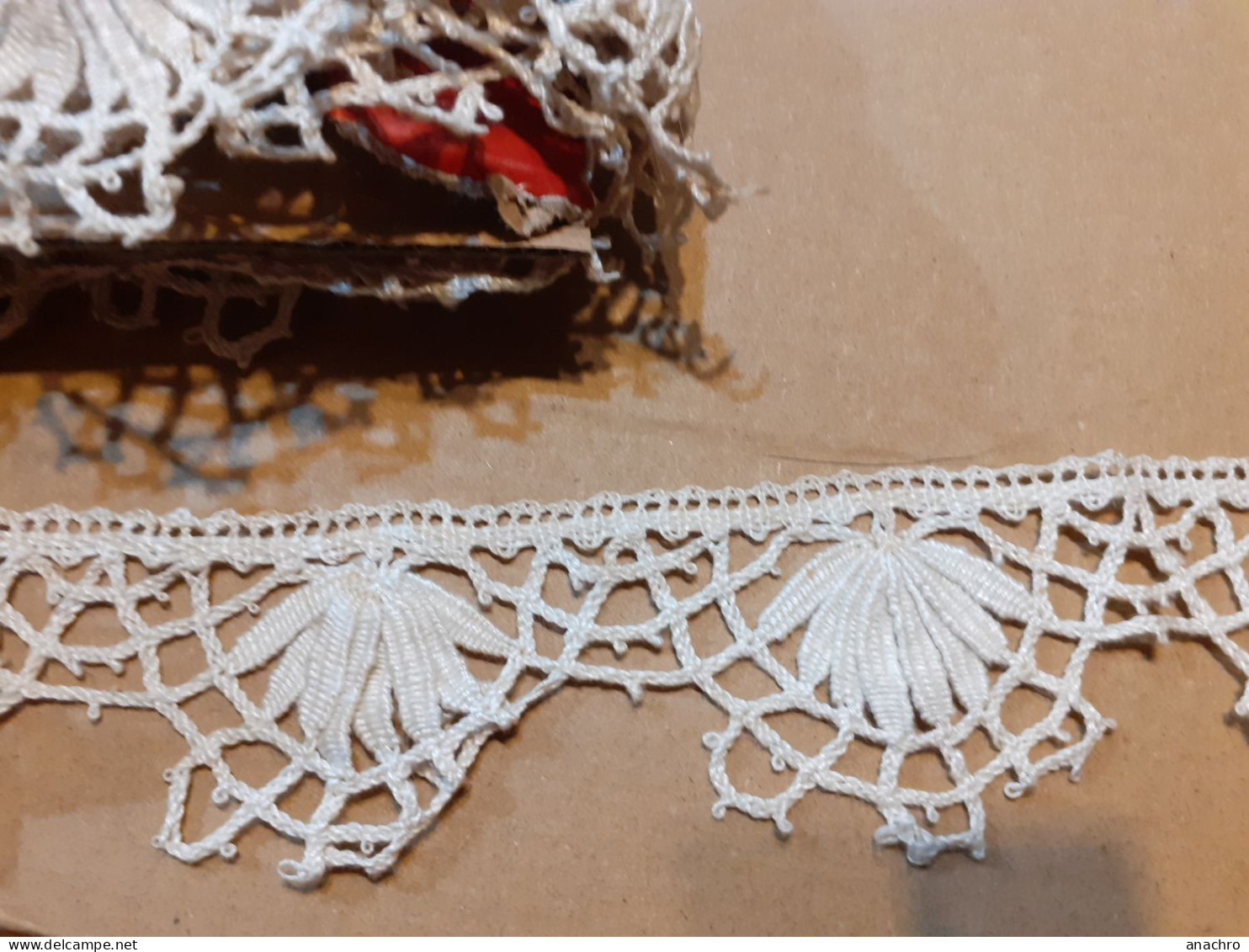DENTELLE Ancienne GALON Bordure Crochet / 4.30 M X.4.3 Cm  De Large / COUTURE MERCERIE - Dentelles Et Tissus