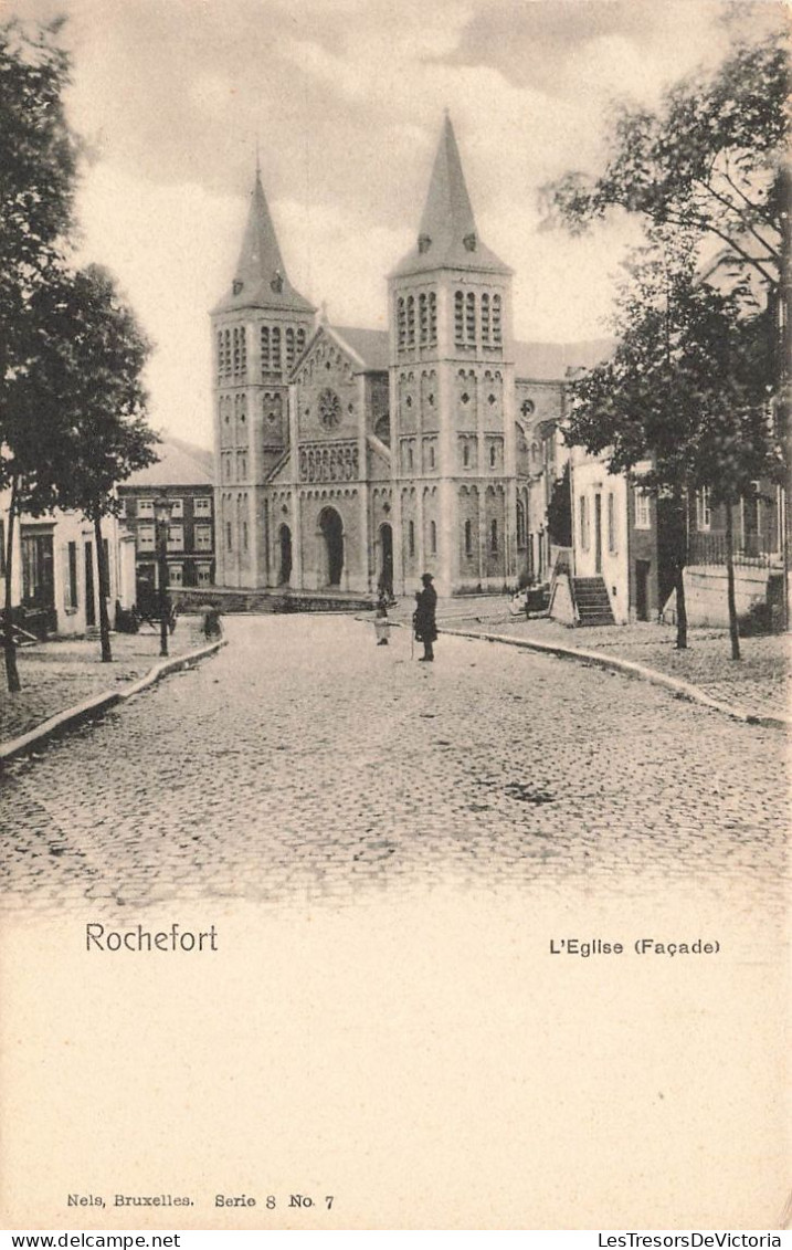 BELGIQUE - Rochefort - L'église - Façade - Carte Postale Ancienne - Rochefort