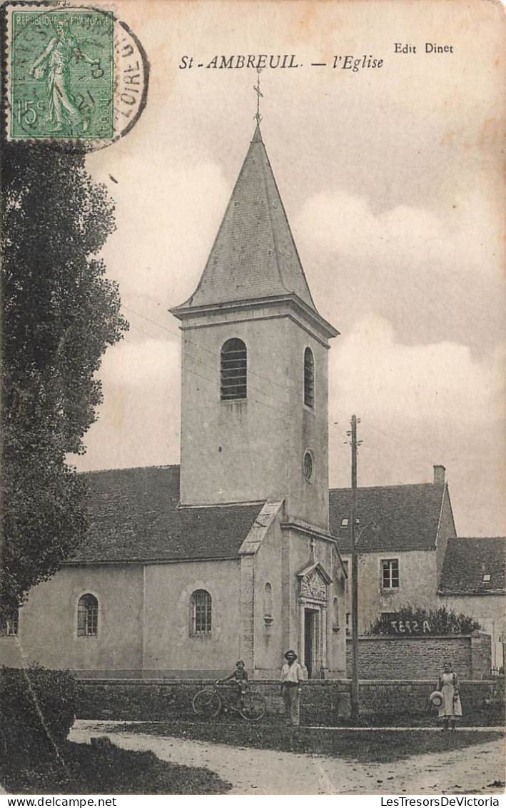 FRANCE - Chalon Sur Saone - Saint Ambreuil - L'Eglise - Carte Postale Ancienne - Chalon Sur Saone