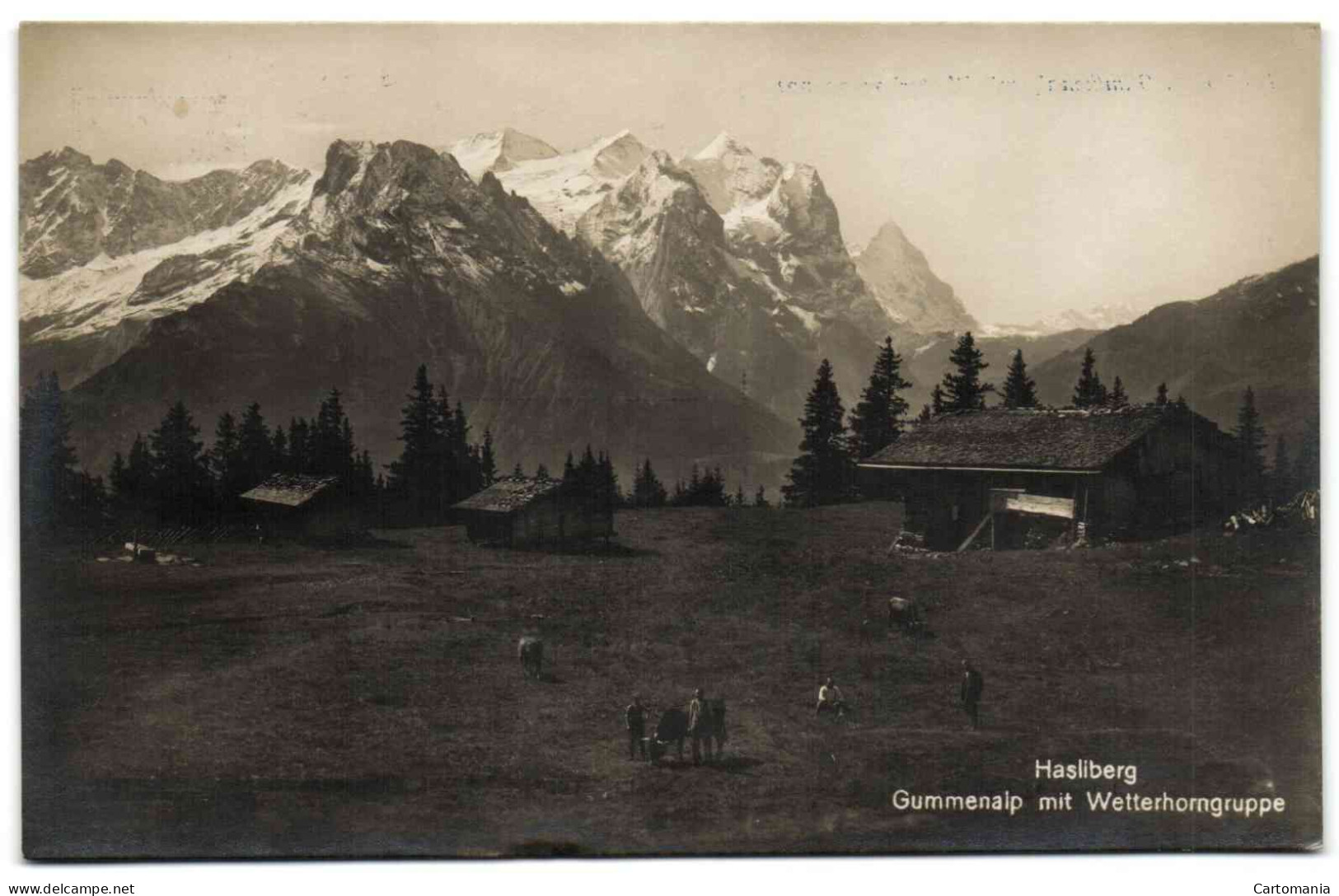 Hasliberg - Gummenalp Mit Wetterhorngruppe - Hasliberg