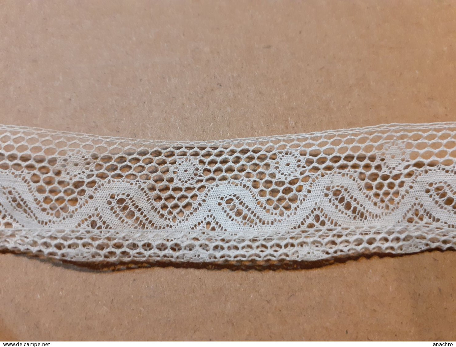 DENTELLE Ancienne GALON Bordure / 10.75 M X 25 Mm  De Large / COUTURE MERCERIE - Laces & Cloth