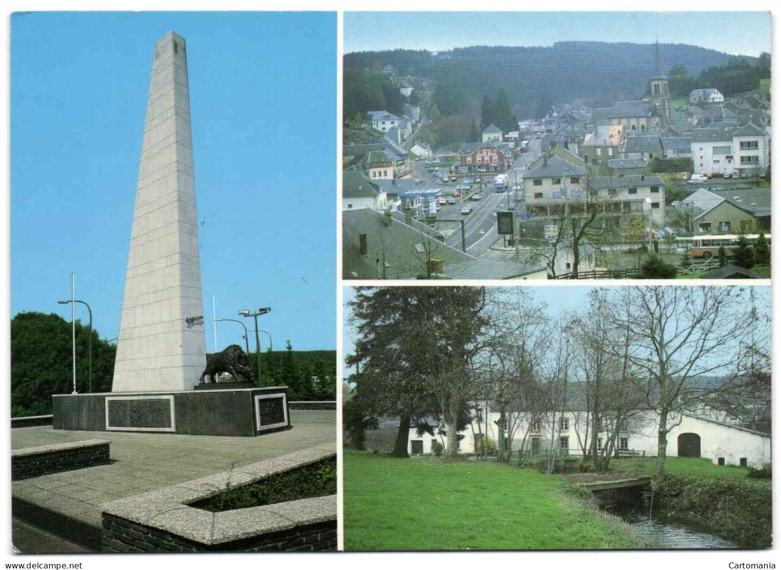 Martelange - Monument Des Chasseurs Ardennais - Vue Panoramique - Ancien Moulin - Martelange