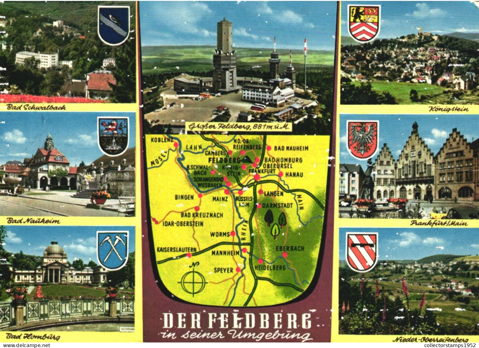 MULTIPLE VIEWS, ARCHITECTURE, FOUNTAIN, GARDEN, MONUMENT, MAP, EMBLEM, FELDBERG - Feldberg