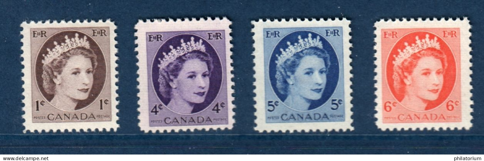 Canada, Yv 267, 270, 271, 272, Mi 290Ax, 293Ax, 294Ax, 295, **, - Neufs