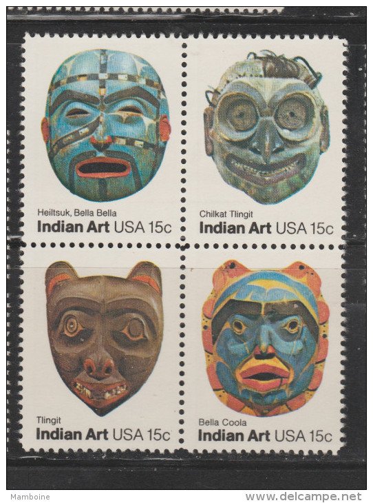 USA  1980  Masque    N° 1294 / 1297 Neuf X X - Unused Stamps