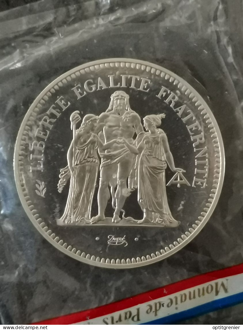 COFFRET PIEFORT ARGENT 50 FRANCS HERCULE 1976  N°511/213 AU REEL / SILVER FRANCE - Essais, Piéforts, épreuves & Flans Brunis