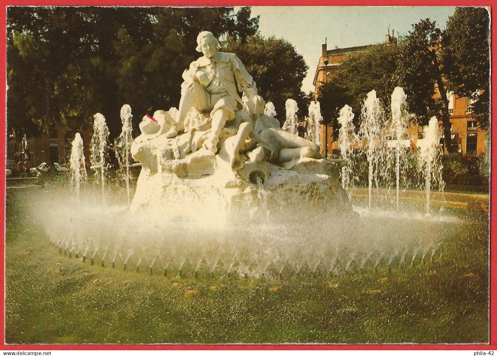 Statue Du Poète Pierre Goudouli - Fontaine Du Parc Wilson à Toulouse - Carte Neuve TBE - Ecrivains
